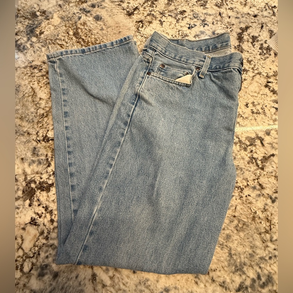 Faded Glory Light Blue Straight Leg Jeans